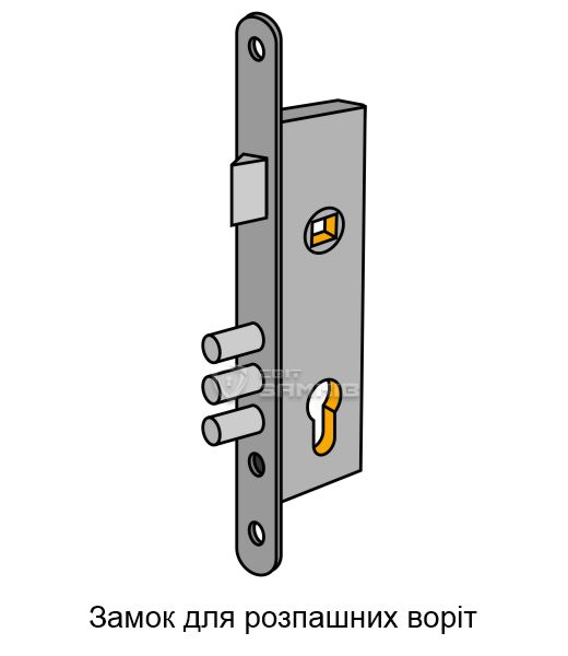 Замок для розпашних воріт
