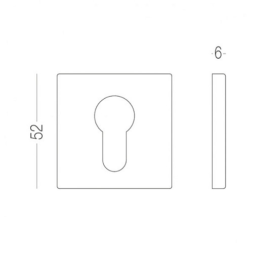 Накладки на серцевину MVM E20 MN сатин нікель - Фото №2