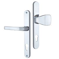 Ручки на планці ROSTEX Profile Z 85мм (57-62мм) фіксована-натискна хром полірований