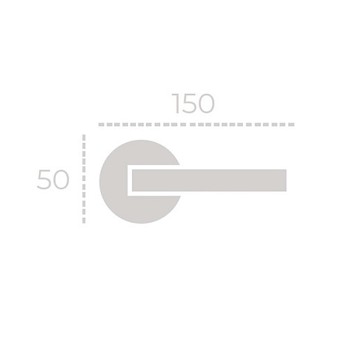 Ручки на розеті FORME Minerva 278A C02 хром матовий - Фото №3