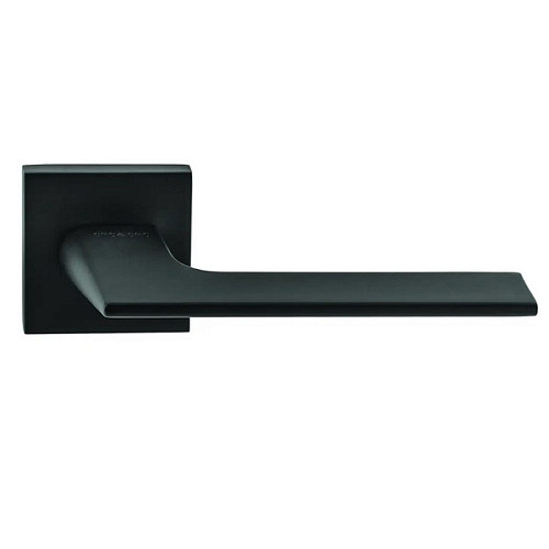 Ручки на розеті ORO/ORO Unica (28E) тонка розета Black чорний матовий - Фото №2