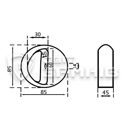 Замок навісний КІРОВ ВС1 (3 ключа) - Фото №7