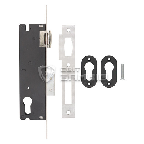 Механізм замка SANTOS 720 бочка (BS35мм, 22мм) матовий хром - Фото №4