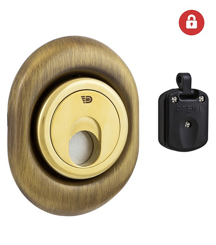 Протектор магнітний DISEC 3G2FM 25мм бронза сатин - Фото №2