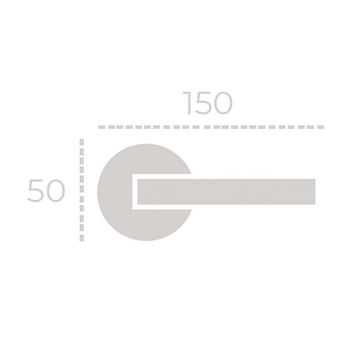 Ручки на розеті FADEX Siena Groove 404P B02 бронза матова - Фото №3