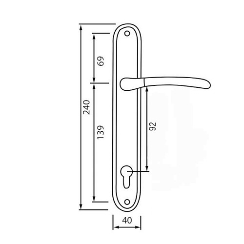 Ручки на планке SIBA Lucca 92 темное матовое золото/темное золото - Фото №2