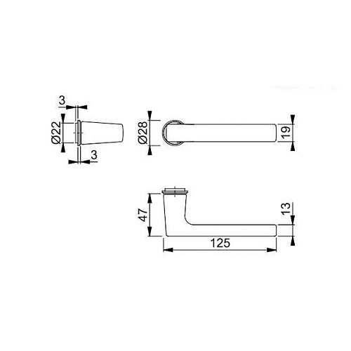 Ручки на розеті HOPPE Dallas латунь хромована матова - Фото №4