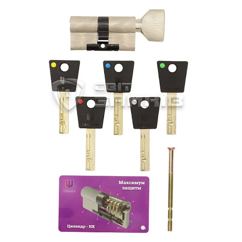 Циліндр SHERLOCK HK 110T (55*55T) нікель сатин - Фото №5