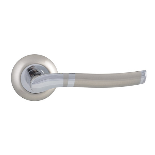 Ручки на розеті SIBA Verona (R02) матовий нікель/хром - Фото №2