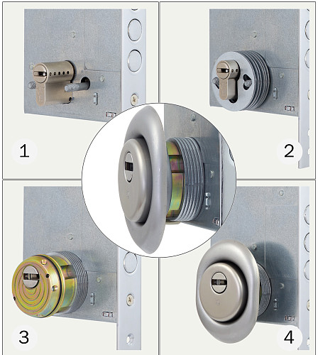 Протектор DISEC SFERIK BLINDO RB42 DIN OVAL 35мм хром полірований - Фото №6