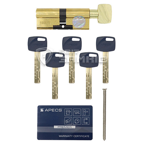 Циліндр APECS XR 70T (35*35T) латунь матова  - Фото №4