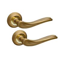 Ручки на розеті FUARO Melody (RM) AB/GP матова бронза/золото