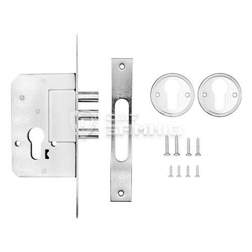 Механізм замка KALE 189 3M (BS45мм) нікель - Фото №4