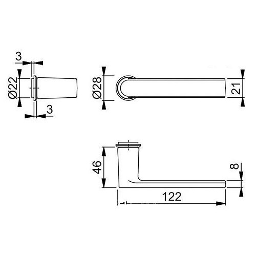 Ручки на розетте HOPPE Los Angeles латунь черная полированная - Фото №4