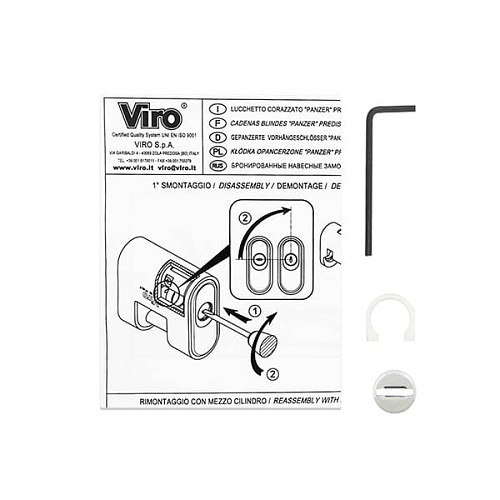 Замок навесной VIRO PANZER 4117.MC без ключей - Фото №5
