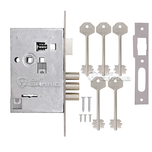 Механізм замка SHERLOCK 05.008-K (BS55*55мм) 5 ключів - Фото №4