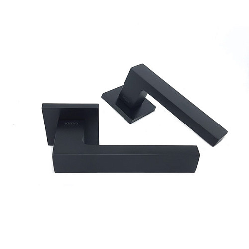 Ручки на розеті KEDR ULTRA R21.210 MBP матовий чорний - Фото №2