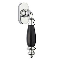 Ручка віконна FADEX Siena DK C01 хром/чорна кераміка