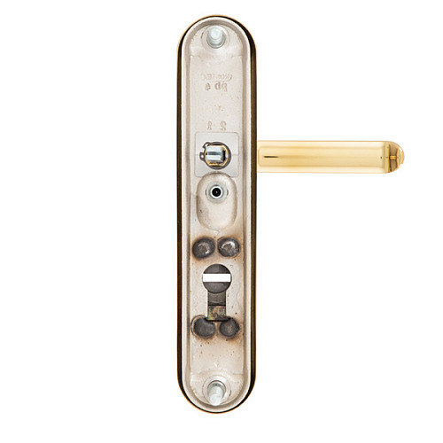 Ручки на планке с протектором ROSTEX Decor R 90мм (38-45мм) титан PVD матовый - Фото №3