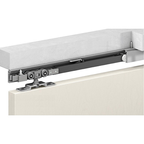 Розсувна система OMGE Alutech 1399 з 2 демпферами довжина 1,9 м на 1 полотно вагою до 40 кг - Фото №3