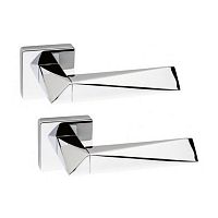 Ручки на розетте SYSTEM Agate (RO11) CR хром