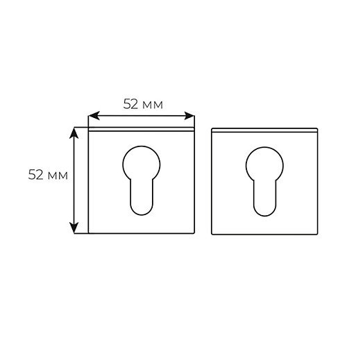 Накладки на серцевину COMIT Novelty А-Tucano A тонка розета графіт - Фото №2