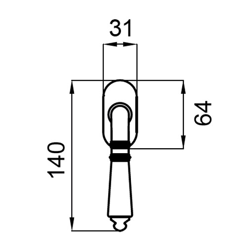 Ручка віконна DND by MARTINELLI Daniela античне залізо - Фото №2