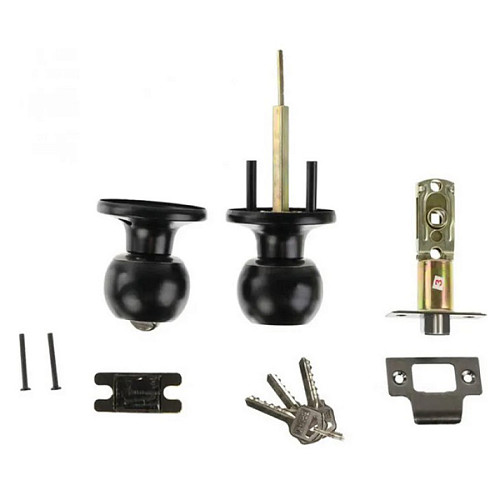 Ручка-защелка BRUNO 607 (BS60/70мм) CP MBC черный матовый - Фото №3