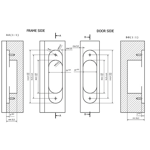 Завіс CEMOM Estetic 80A латунь - Фото №4