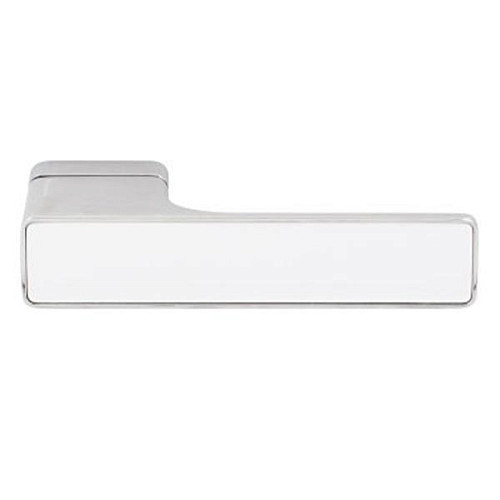 Ручки на розеті M/T Maximal 000238 Cr хром/біле скло - Фото №2