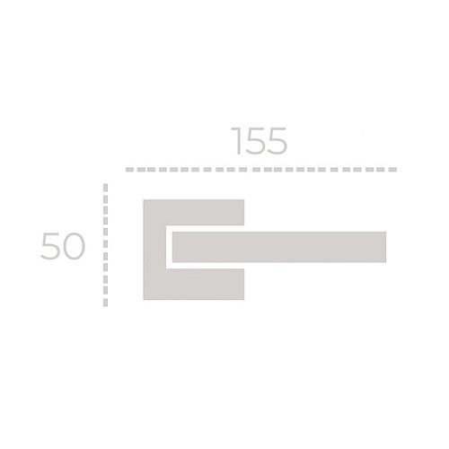 Ручки на розеті FORME Idea 338Q/Slim C02 хром матовий - Фото №3