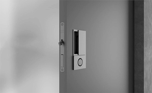 Механізм замка для розсувної системи AGB Scivola Tre Class WC B089815034 (BS50мм) хром матовий - Фото №2