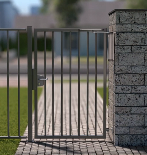 Доводчик для калитки LOCINOX Verticlose-2-wall с установкой на стену серый - Фото №4