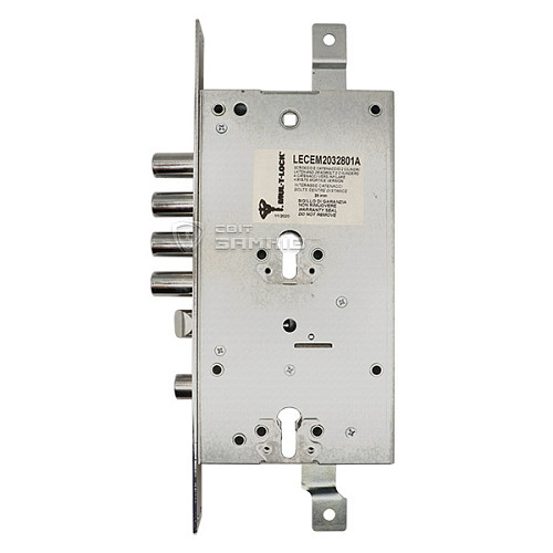 Механизм замка MUL-T-LOCK B-Lock M двухсистемный (BS63 * 85мм) хром полированный без об.планки - Фото №3