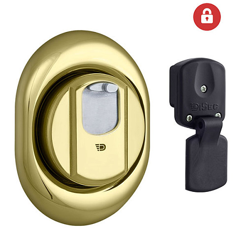 Протектор магнітний DISEC 4GN2MB 25 мм латунь PVD - Фото №2