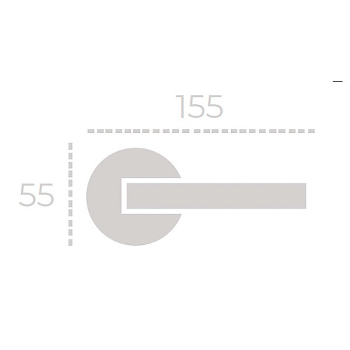 Ручки на розеті FADEX Rania 246P (Piramid) L03 латунь полірована/латунь матова - Фото №3