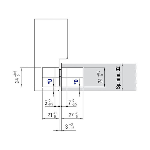 Петля KOBLENZ Kombi-3 K1019 BI DXSX белый - Фото №4