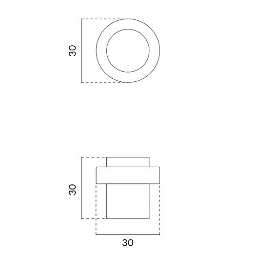 Стопор дверной STERK 1722 титан - Фото №2
