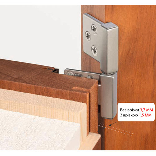 Петля ALDEGHI LUIGI 143NO032Q 84*32 мм NO черный - Фото №2