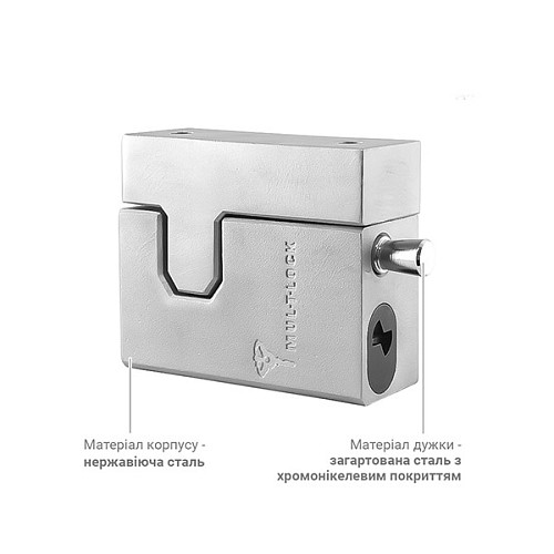 Замок навесной MUL-T-LOCK HASP LOCK DIAMOND ClassicPRO (2 ключа) - Фото №7