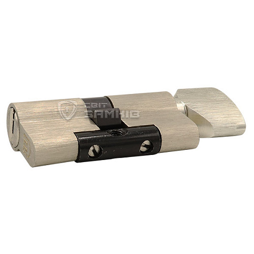 Циліндр SHERLOCK HK ABC 110T (55*55T) нікель сатин - Фото №2