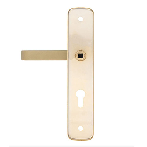 Ручки на планці з протектором ROSTEX Astra R 72мм (38-55мм) фіксована-натискна титан PVD сатин - Фото №2