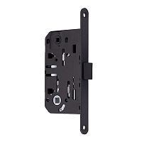 Механизм замка GAVROCHE GR96-K WC (BS50*96мм) пласт.язычок Black черный