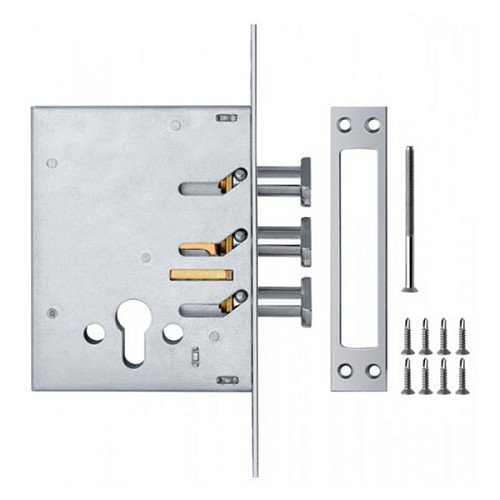 Механізм замка  KALE 287 D (BS60мм) хром - Фото №2