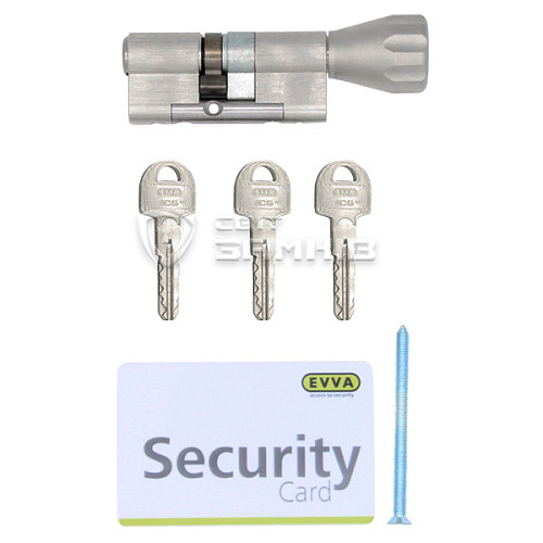 Циліндр EVVA ICS 107T (66*41T) нікель сатин - Фото №4