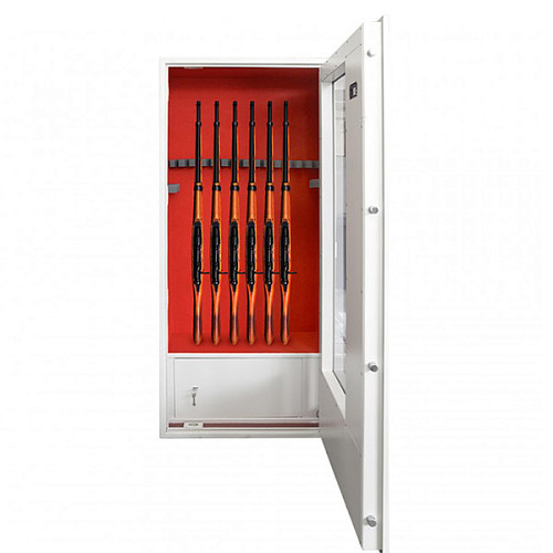 Сейф оружейный GRIFFON GD.840.E.T GLASS CREAM из ударопрочного стеклом - Фото №4