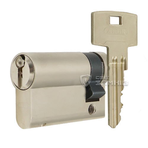 Циліндр половинка ABUS S60P 40 (30*10) нікель - Фото №1