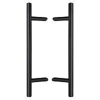 Ручки скобы ABARO Bali 45° L:600 X:400 D:32mm SS 304 черный RAL 9005 (комплект)