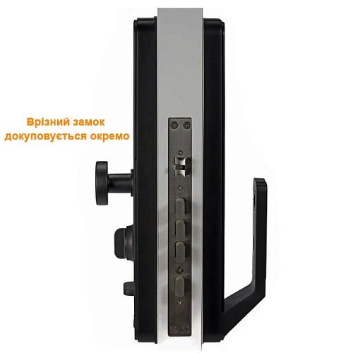 Розумний замок PES Boxer Face-ID накладний чорний - Фото №6