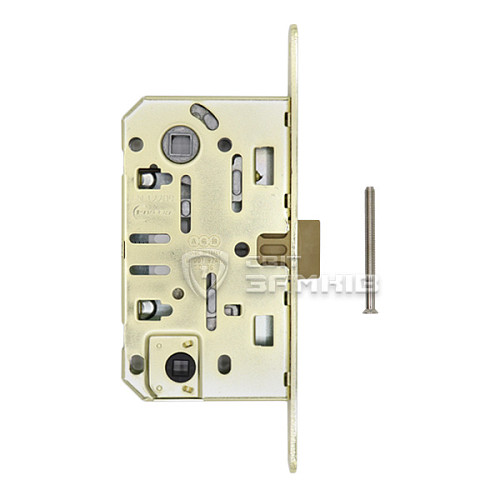 Механізм замка AGB Mediana Evolution WC (BS50*96мм) латунь - Фото №4